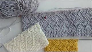 Gorgeous Pattern "Rhombuses" for a sweater and cardigan.