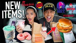 TRYING NEW MENU ITEMS FROM FAST FOOD RESTAURANTS SEPTEMBER 2023!!  *MUKBANG/REVIEW*