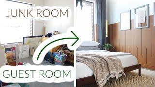 JUNK Room into GUEST Room | Makeover