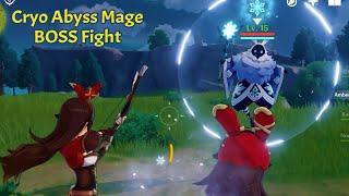 Genshin Impace Cryo Abyss Mage Boss Fight