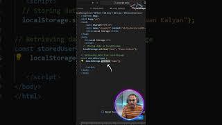 ️ LocalStorage() Interview JavaScript  Question  #codewithkg #coding #programminglanguage