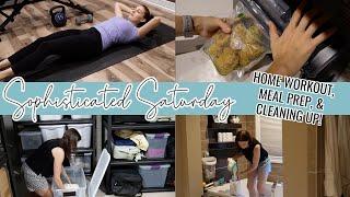HEALTHY WEEKEND AT HOME ROUTINE // Getting It all Done This Weekend + Realistic Clean with Me