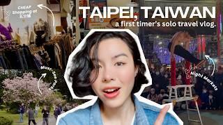 Solo TAIWAN TRAVEL Vlog| first time in taipei, cheap shopping, mrt ride, night markets, parks| 台北自由行