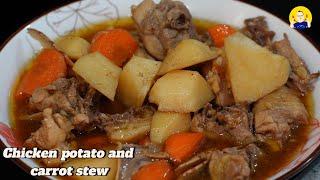 Chicken stew with potato and carrot