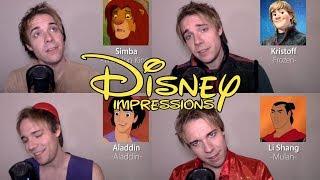 ONE GUY, 24 VOICES (With Music!) Frozen, Aladdin, Moana, Mulan - Disney Song Impressions