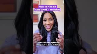 How to Find an AWESOME THERAPIST! ️ #shorts