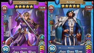 Empires & Puzzles Cecilia & Armel New Clash of Knights Heroes - Speed and wit that just won't quit!