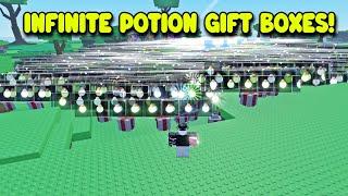 I Used 3500 Potion Gift Boxes At The SAME TIME In Roblox Sol's RNG!