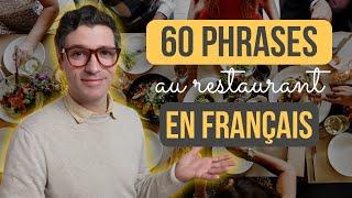  Dialogue français au restaurant - 60 phrases utiles pour la conversation 