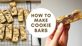 how to make chocolate chunk cookie bars