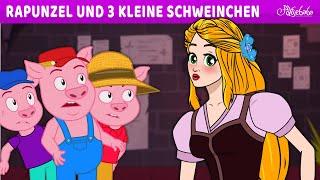 Rapunzel und die drei kleinen Schweinchen (3 kleine Schweinchen)  | Märchen für Kinder