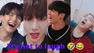 bts funny tiktok video ||bts try not to laugh 