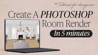 Setting up a room render in Photoshop [tutorial]