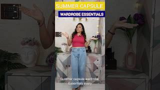 Summer Capsule Wardrobe #glamguideofficial #capsulewardrobe #summeressentials  #summertrends
