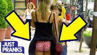 Short Skirt Gets Caught | Just For Laughs Gags