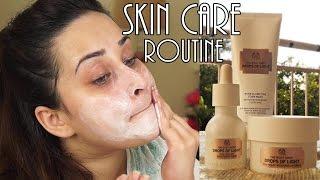 TheBodyShop Drops of Light Skin care Routine | Review |