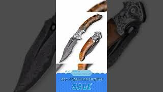 Atlas Gentleman's Pocket Knife with Exotic Desert Ironwood Handle and Sheath