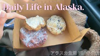 日/ENG【Life in Alaska #22 】Daily Life in Alaska (Dogs, Cross-country Ski, Crepery)  | VLOG
