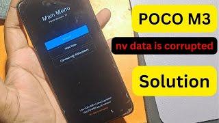 nv data is corrupted Solution on Poco M3 || How to fix auto recovery mode