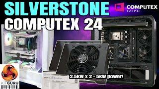 Computex 2024: SILVERSTONE - 2.5kW PSU! cases, coolers and fans