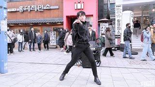 [4K] 크루 호기 (민서, crew HOGI) - INCEPTION (에이티즈, ATEEZ) 커버 댄스 @ 230218 홍대 버스킹 직캠 By SSoLEE