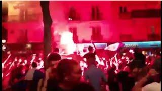 absolutely crazy scenes in paris as France reach the 2016 euro final !