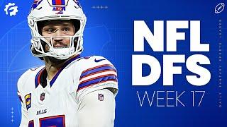 LIVE NFL DFS Picks & Strategy for DraftKings & FanDuel (Week 17)