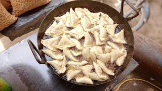 Aloo Samosa Recipe || How to Make Samosa Sheets And Fold Samosa by Tahir Mehmood