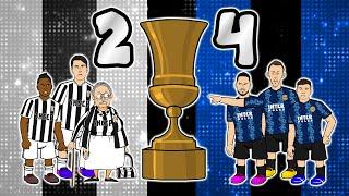 Juventus 2-4 Inter Inter Win the Coppa Italia Final 2021/22 (Parody Goals Highlights Perisic)