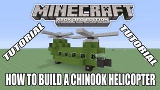 Minecraft Xbox Edition Tutorial How To Build A Chinook Helicopter (old version)