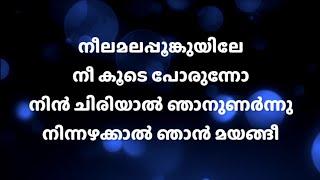 Neelamala Poonkuyile | നീലമലപ്പൂങ്കുയിലേ | Lyrics Song | Rajan Annur