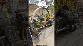 Starting Of Old Black Engine  || Ruston Hornsby Engine Best Sounding Engine || Old Village Culture