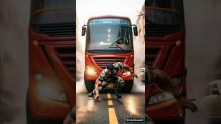 The soldier saved the bus #ai #army