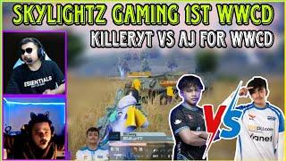 Skylightz Gaming 1st WWCD | Streamers Reaction  | DRS KillerYT vs SG AJ for WWCD | Clash with kvn