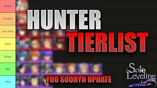 COMPLETE HUNTER TIERLIST | YOO SOOHYUN UPDATE | SOLO LEVELING : ARISE