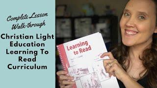 Learning To Read by Christian Light Education || Lesson Walk-through and Flip-through