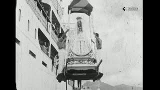 Desembarco de la Virgen de Begoña en el puerto de Santa Cruz de Tenerife. 1950