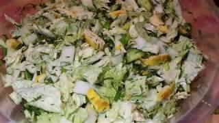 САЛАТ НА КАЖДЫЙ ДЕНЬ! Очень РЕКОМЕНДУЮ! просто и легко, но НЕВЕРОЯТНО ВКУСНО!