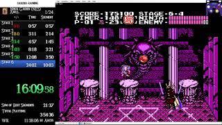 SPEEDRUN | Ninja Gaiden (NES) | Any% in 18min:34sec