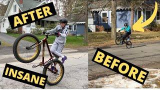 Lawton Denis 2 Year Wheelie Progression!