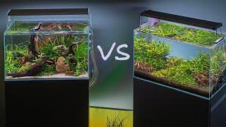 Nature Style vs Dutch Style Aquascaping (4K)