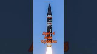 Top 5 ICBM Missile In The World | Agni 6 | #shorts #youtubeshorts #icbm #missile #2022 #facts