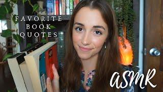 ASMR | My Favorite Book Quotes  Reading • Tapping • Soft-Spoken • Page Turning