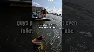 Jetski girls confront me #jetski #2stroke #lakelife #seadoo #lakeoftheozarks #jetskiing #pov #sendit