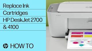 Replace Ink Cartridges | HP DeskJet 2700, Plus 4100, Ultra 4800 Printer Series | HP Support