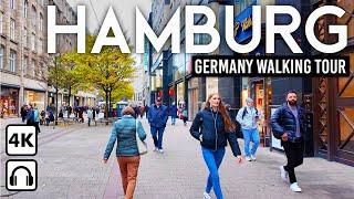 HAMBURG, Germany  4K Walking Tour in the Heart of Germany's Port City