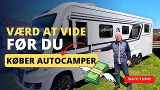 Værd at vide før du køber autocamper - Campervan, alkove, delintegreret & helintegreret 