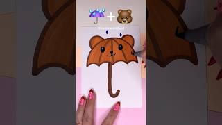 So Satisfying ️+ #shorts #youtubeshorts #drawing #emojichallenge #emojis #viral #trending #bear