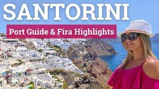 Santorini Cruise Port Guide | What to See in Fira (4K)