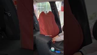 EKR custom red seat cover for Toyota #ekr #ekrleather #ekrcover #ekrseatcover